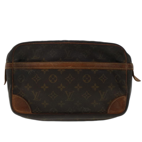 LOUIS VUITTON Monogram Compiegne 28 Clutch Bag M51845 LV Auth 48512 - Picture 13 of 16